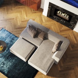 Grijze hedendaagse meridiaan - Oneindigheid - Kare Design