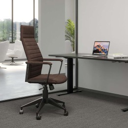 Brown contemporary office chair - Labora - Kare Design