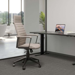 Contemporary high desk chair brown - Labora - Kare Design