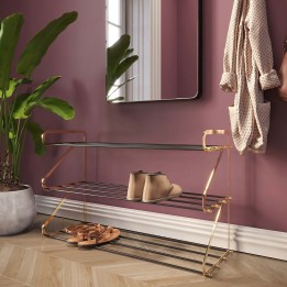 Industriële gouden schoenhouder - Walk Grand - Kare Design