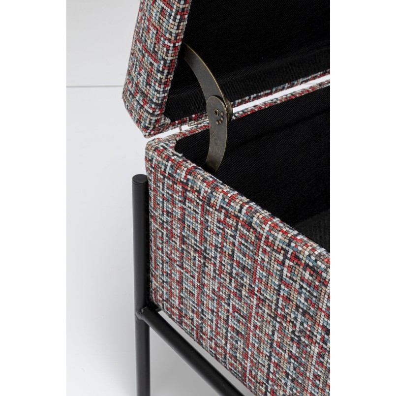 Contemporary multicoloured bench - Iceland - Kare Design