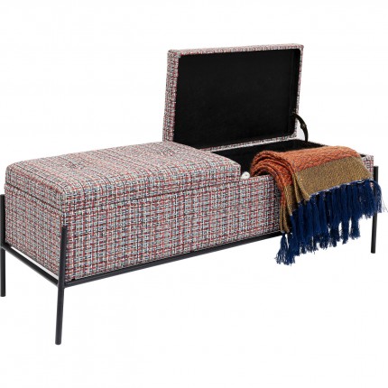 Borst bank Iceland 120x40cm rood Kare Design