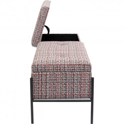 Borst bank Iceland 120x40cm rood Kare Design