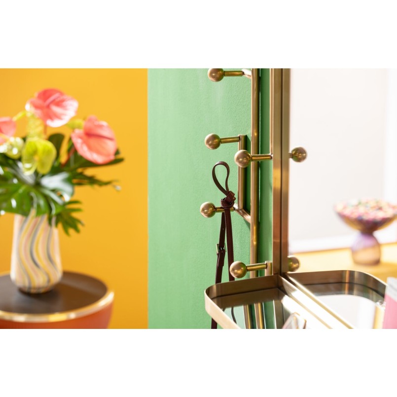 Kapstok met gouden spiegel - Tristan - Kare Design