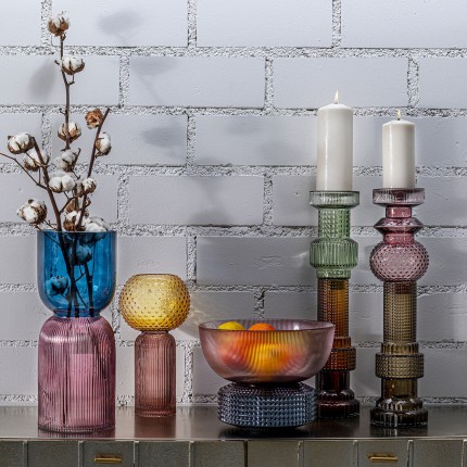 Candle Holder Marvelous Duo purple grey 49cm Kare Design Candle Holder Marvelous Duo purple grey 49cm Kare Design