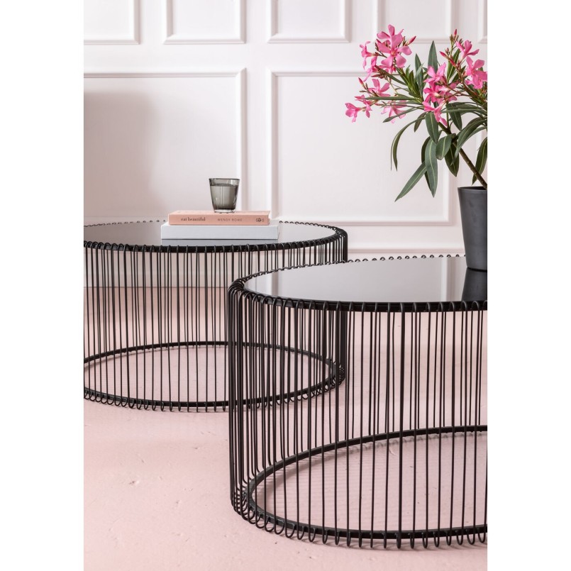 Moderne zwarte salontafel - Draad - Kare Design - Kare Design