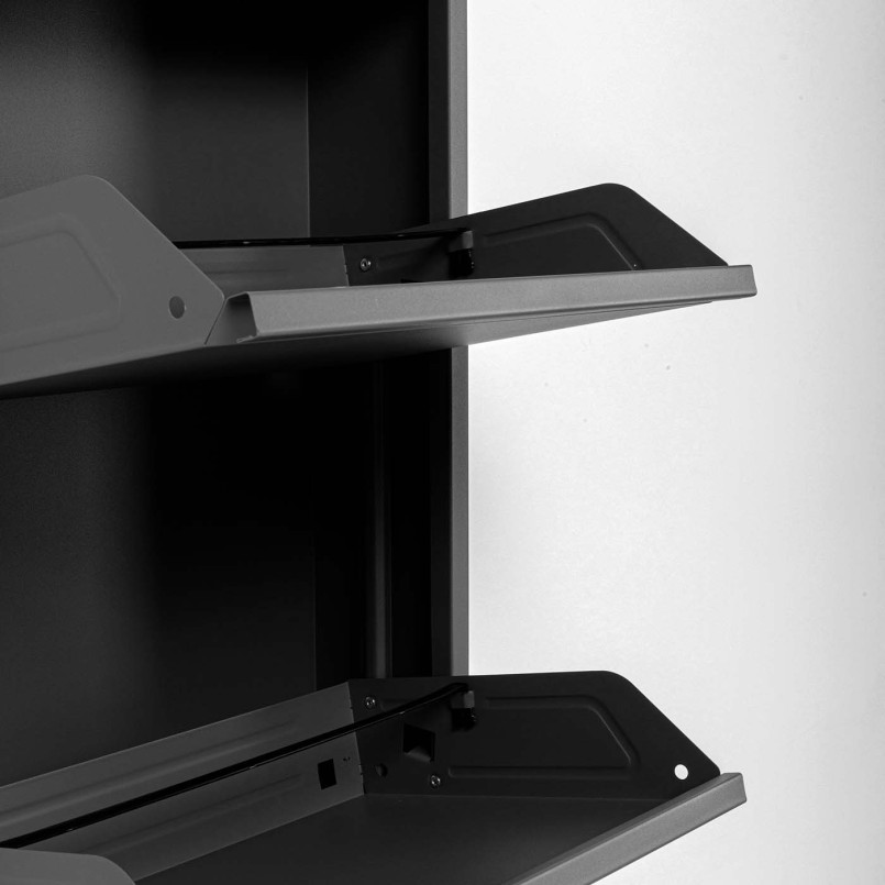 Shoe Container Caruso black 5 drawers Kare Design