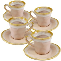 Roze aardewerk koffiekopjes - Nala - Kare Design