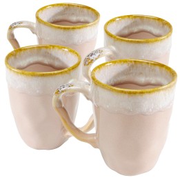 Roze aardewerk mokken - Nala - Kare Design