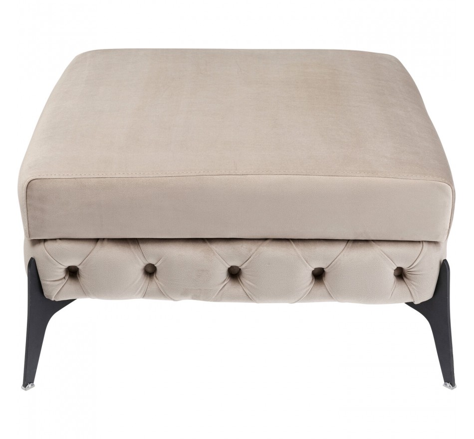 Stool Bellissima velvet beige Kare Design Stool Bellissima velvet beige Kare Design