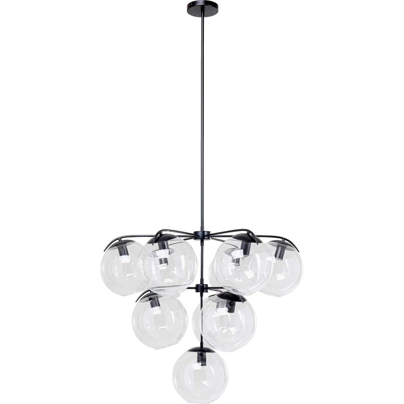 Black industrial suspension lamp - Lasmina - Kare Design