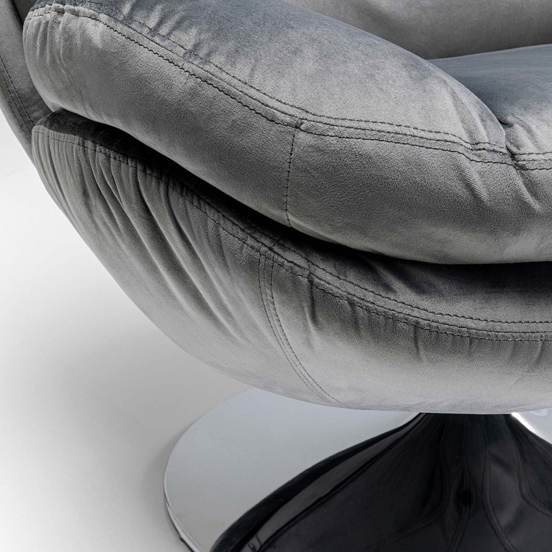 Moderne grijze draaifauteuil - Cosy - Kare Design