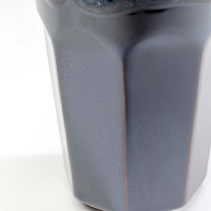 Blauwe steengoed bekers - Lio - Kare Design