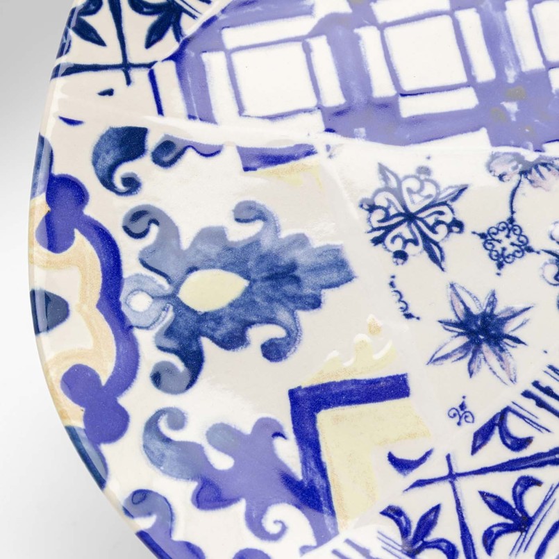 Blauwe en witte dinerborden - Fresco - Kare Design