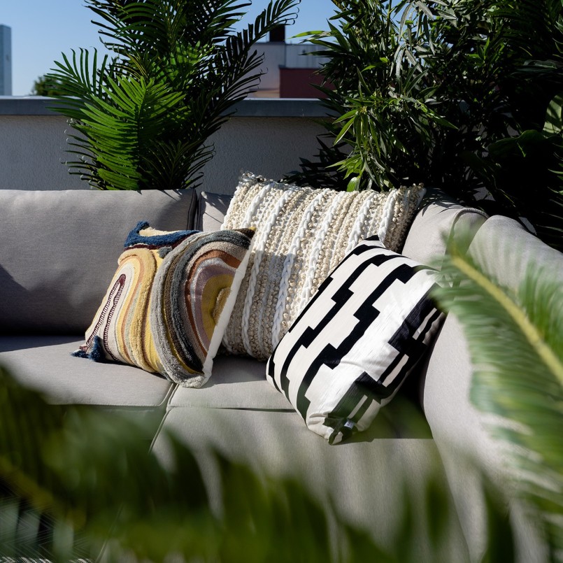 Brown cushion - Lava - Kare Design
