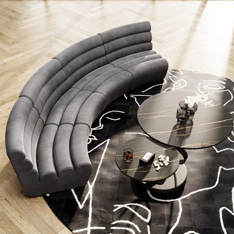 Retro zwarte salontafel - Beverly - Kare Design