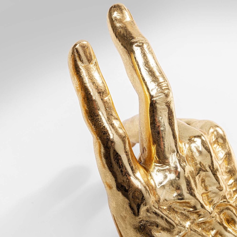 Gouden hand boekensteunen - Kare Design