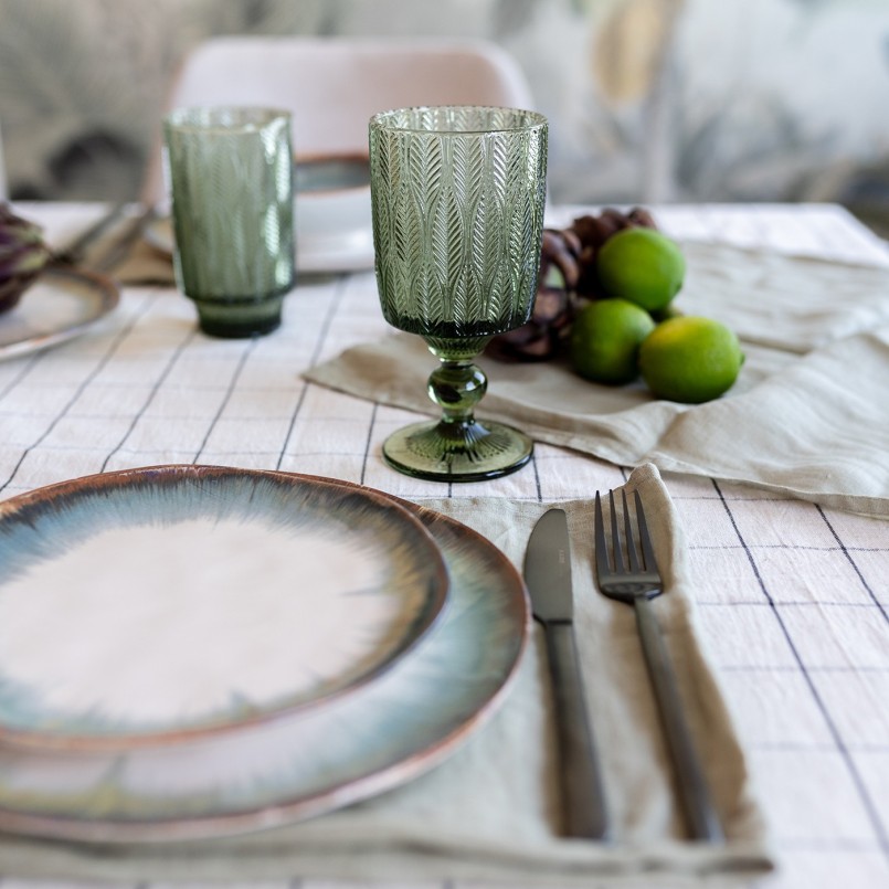 Groene glazen waterglazen - Fogli - Kare Design
