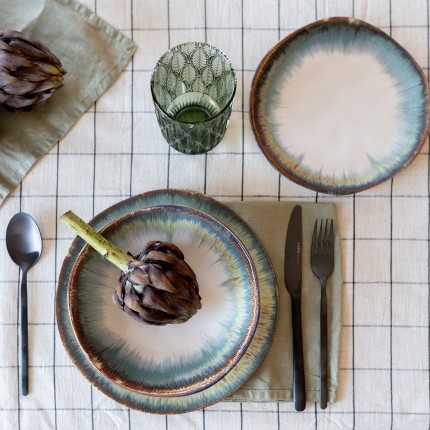 Plate Organic Ø26cm blue (4/Set) Kare Design