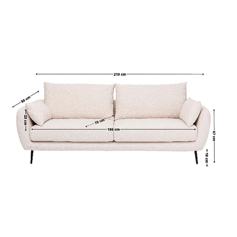 Hedendaagse creme bank - Amalfi - Kare Design