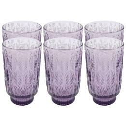 Paarse glazen waterglazen - Fogli - Kare Design