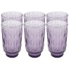 Purple glass water glasses - Fogli - Kare Design