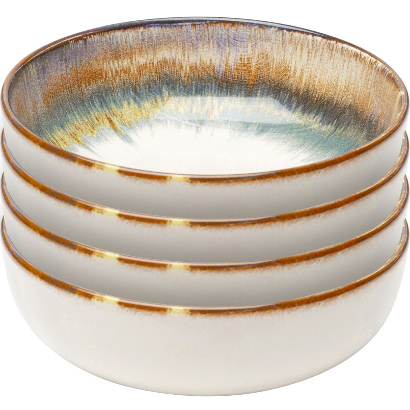Blauwe aardewerk kommen 18 cm - Laguna - Kare Design