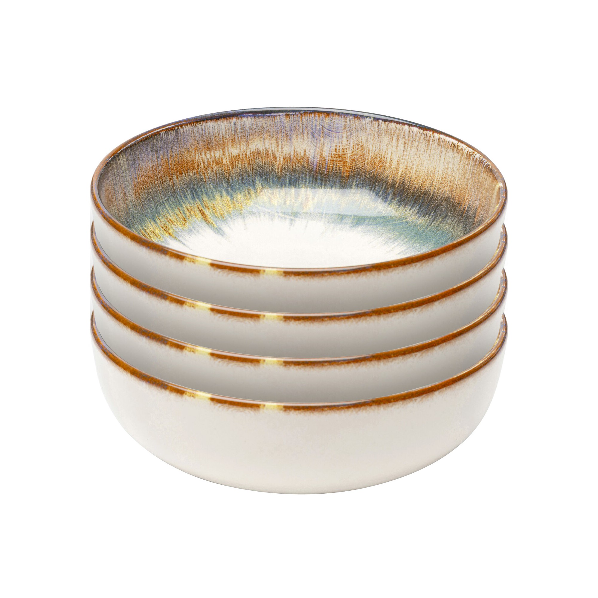 Kommen Organic Ø18cm blauw (4/set) Kare Design
