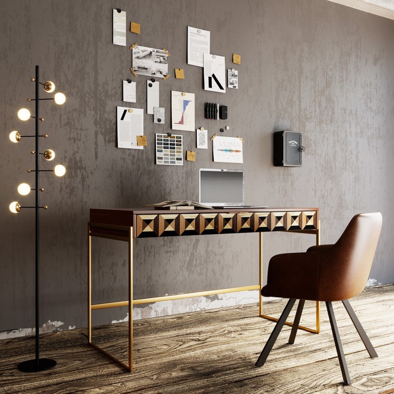 Vintage metalen sleutelkast -veilig- Kare ontwerp
