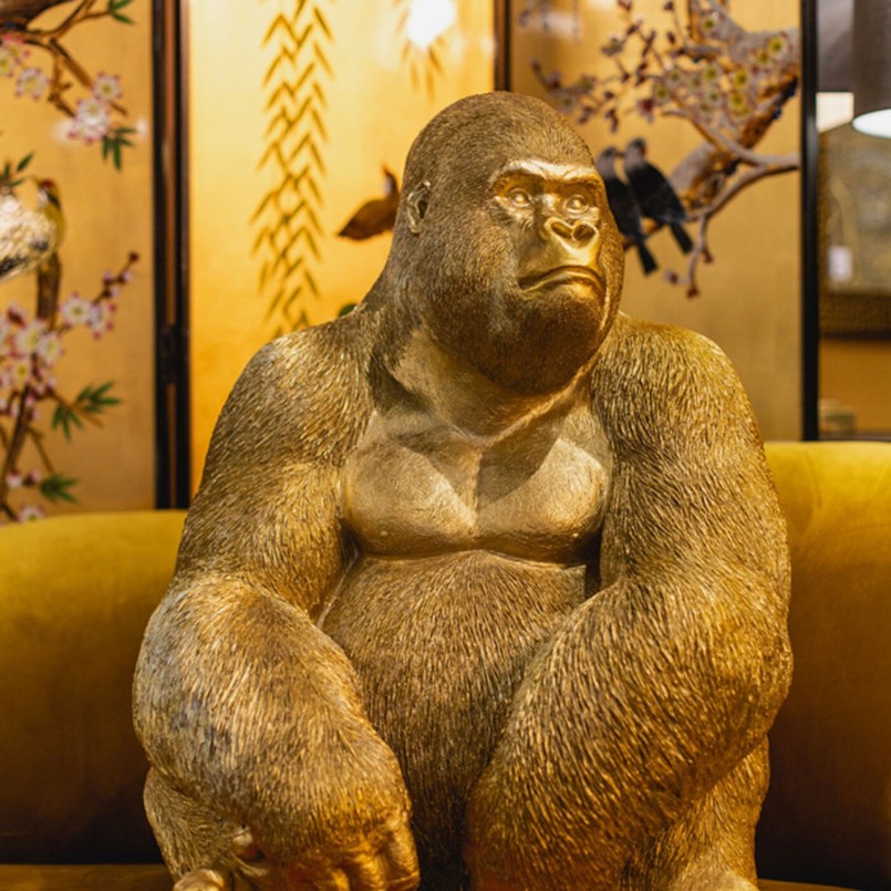 Gilded gorilla decoration - Kare Design