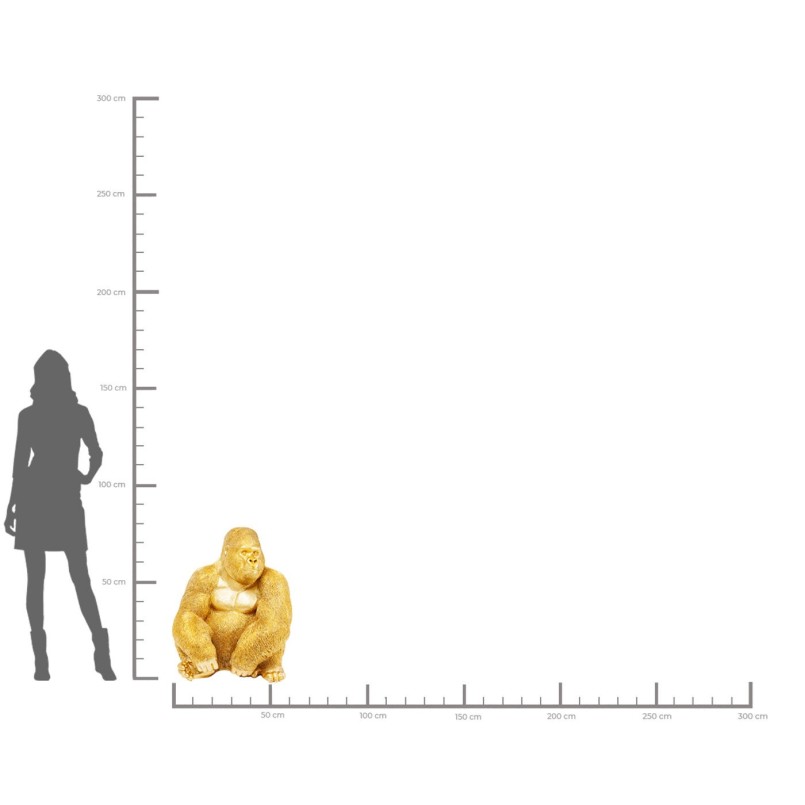 Gilded gorilla decoration - Kare Design