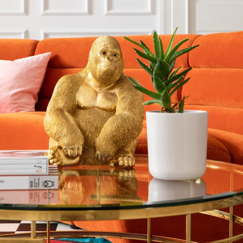 Vergulde gorillaversiering - Kare Design - Kare Design