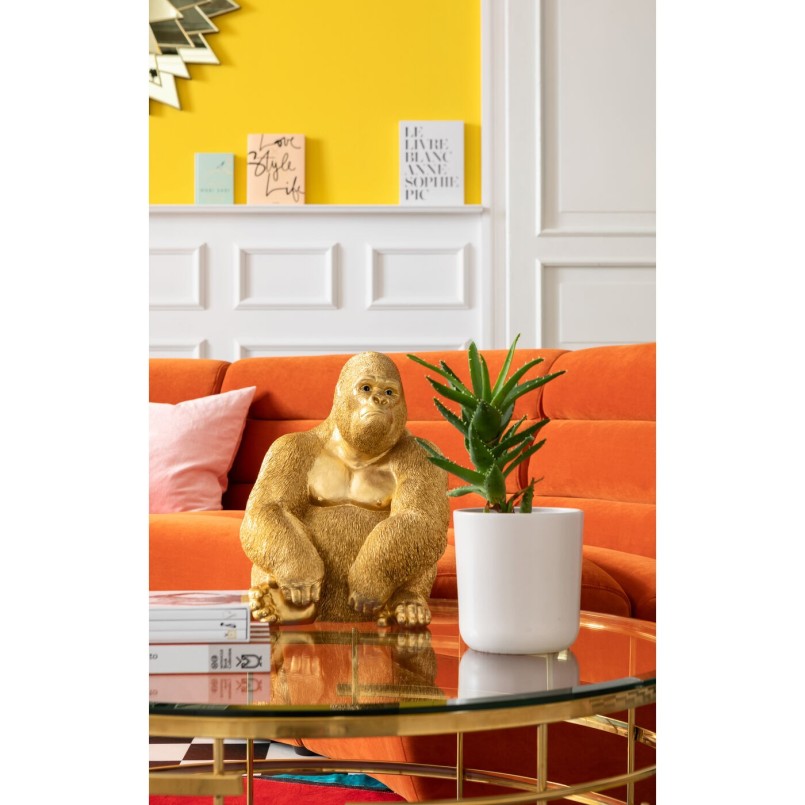 Vergulde gorillaversiering - Kare Design - Kare Design