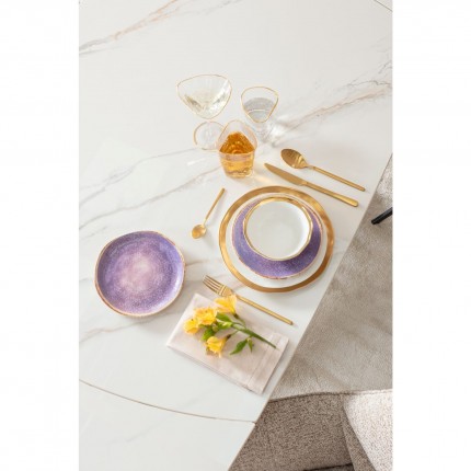 Borden Shirley paars Ø26cm (6/Set) Kare Design