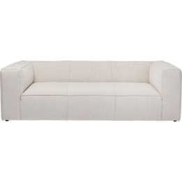 3-zits bank in creme stof - Cubetto - Kare Design