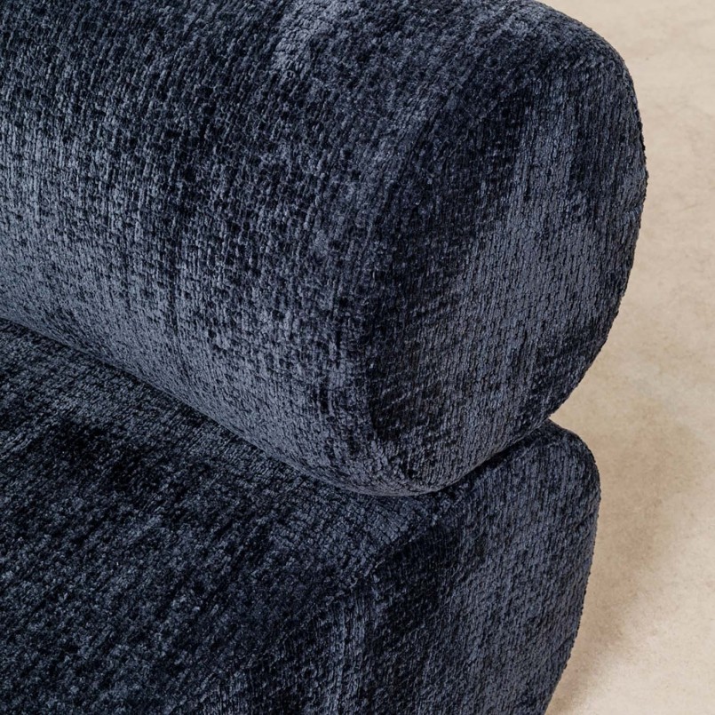Donkerblauwe fluwelen bank - Ciao - Kare Design