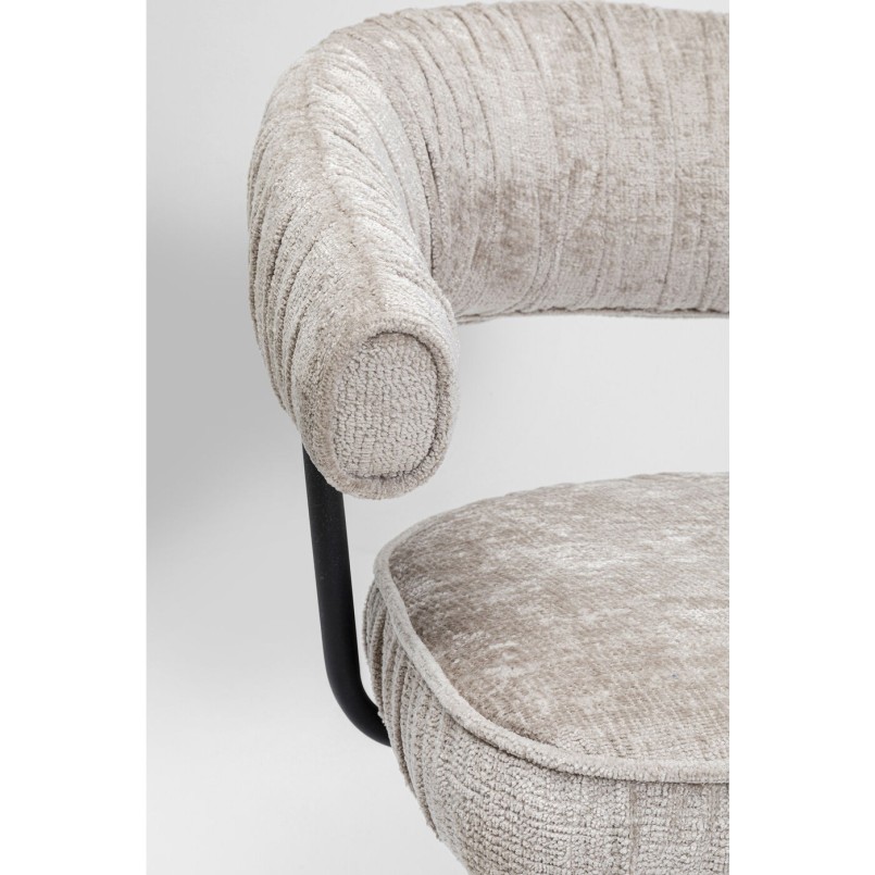 Chaise pivotante Arabella argent