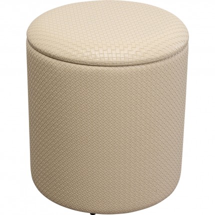 Poef Kruk Venezia crème Kare Design