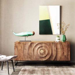 Carved wood sideboard - Madeira - Kare Design