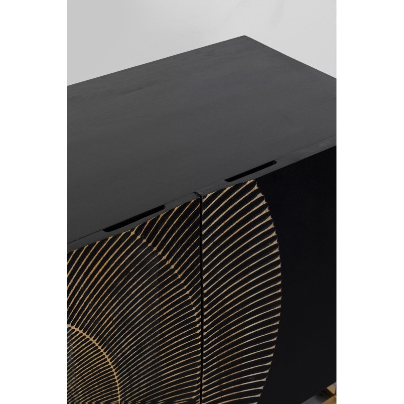 Zwart gesneden houten buffetkast - Madeira - Kare Design