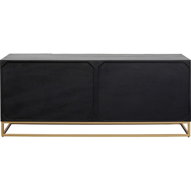 Zwart gesneden houten buffetkast - Madeira - Kare Design