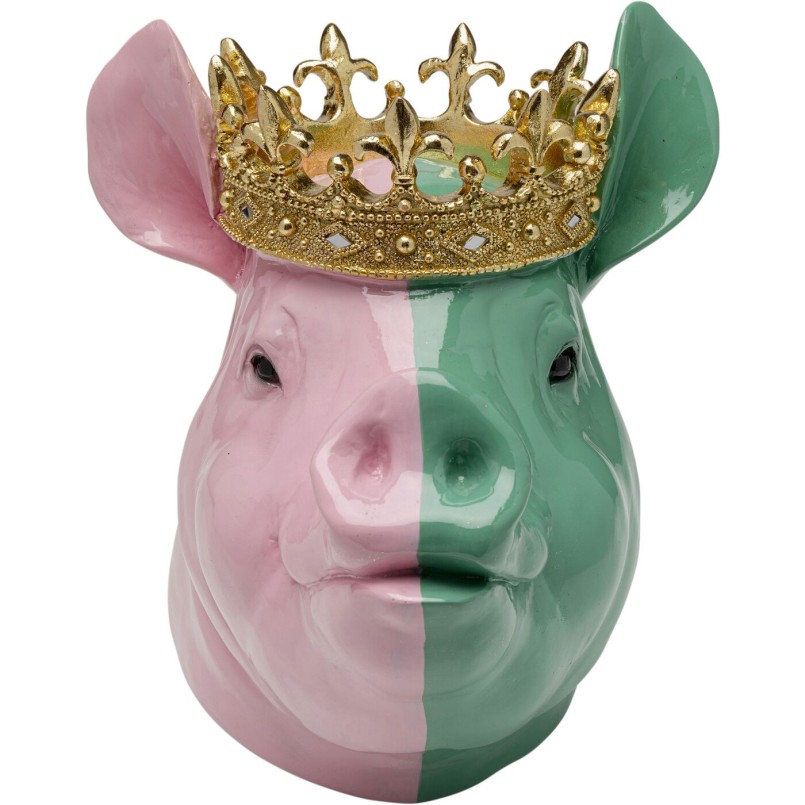 Figurine décorative Crowned Pig 28cm