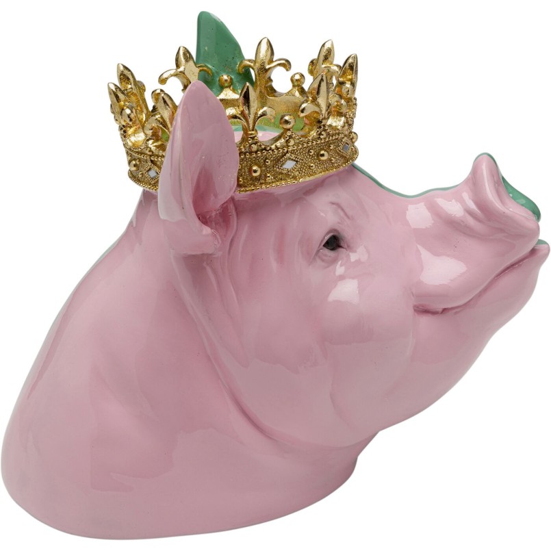 Figurine décorative Crowned Pig 28cm