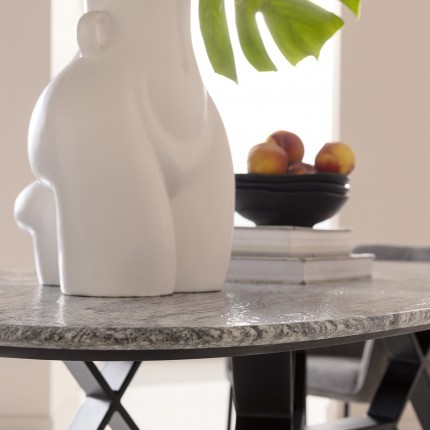 Plate Deep Organic Ø22cm black (6/Set) Kare Design