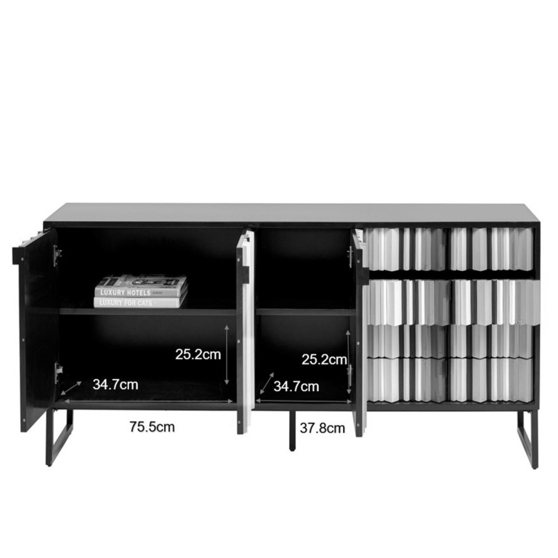 Essenhouten buffetkast - Concertina - Kare Design