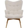 Scandinavische fauteuil in creme stof - Vicky - Kare Design