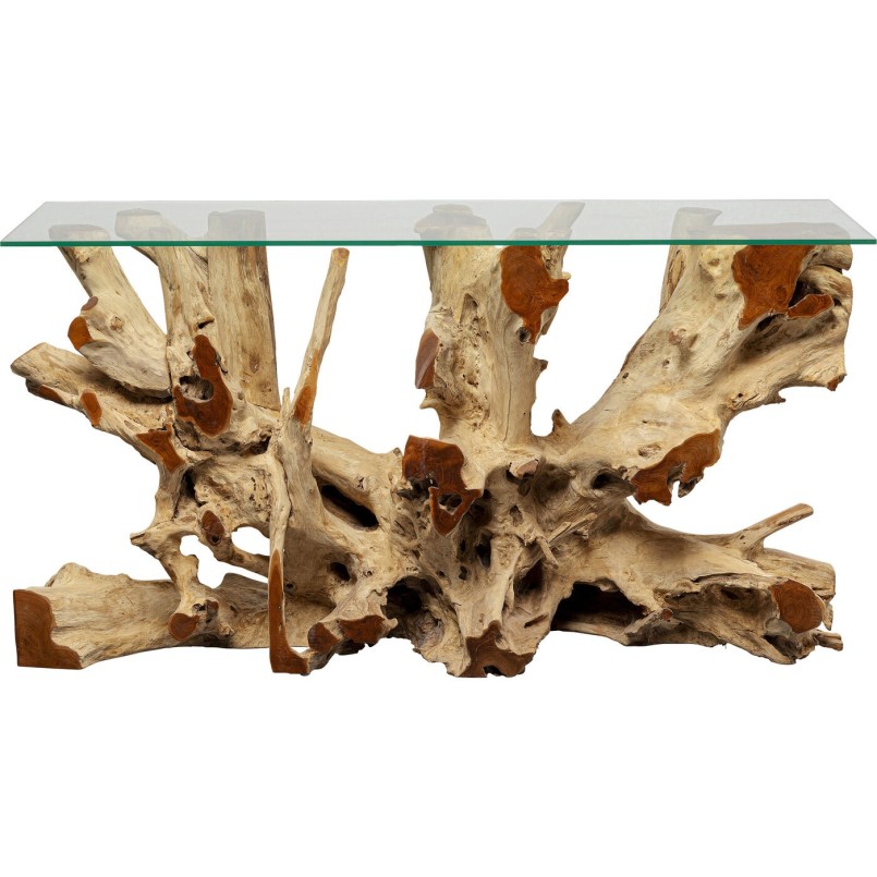 Ethnic wooden console - Roots - Kare Design