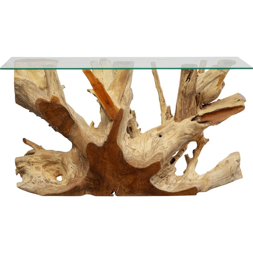 Ethnic wooden console - Roots - Kare Design