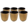 Gold and grey porcelain cups - Diva - Kare Design