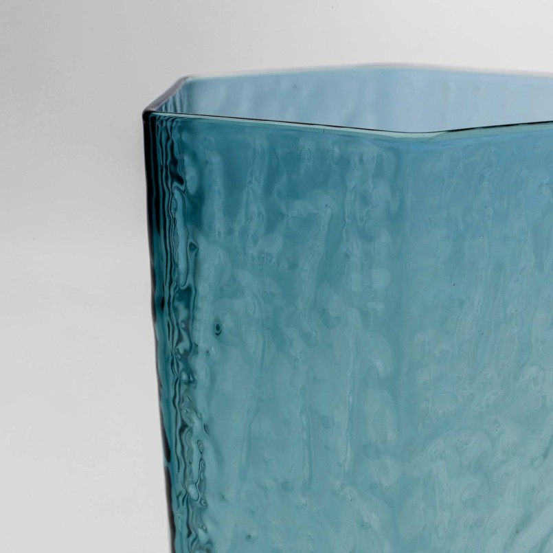 Blauw glazen champagneglazen - Cascata - Kare Design